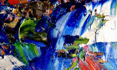 Tuval üzerinde soyut yağlı boya resim. arka plan duvar kağıdı. Modern motif görsel sanat. Moda el boyası. Duvar dekorasyonu ve duvar resimleri. Doku.