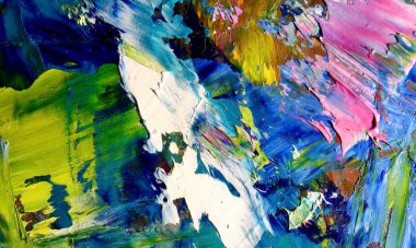 Tuval üzerinde soyut yağlı boya resim. arka plan duvar kağıdı. Modern motif görsel sanat. Moda el boyası. Duvar dekorasyonu ve duvar resimleri. Doku.