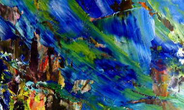 Tuval üzerinde soyut yağlı boya resim. arka plan duvar kağıdı. Modern motif görsel sanat. Moda el boyası. Duvar dekorasyonu ve duvar resimleri. Doku.