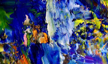 Tuval üzerinde soyut yağlı boya resim. arka plan duvar kağıdı. Modern motif görsel sanat. Moda el boyası. Duvar dekorasyonu ve duvar resimleri. Doku.