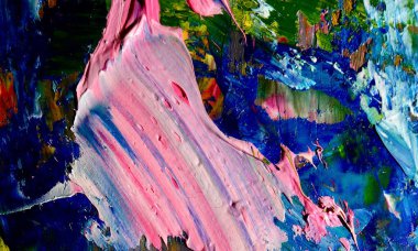 Tuval üzerinde soyut yağlı boya resim. arka plan duvar kağıdı. Modern motif görsel sanat. Moda el boyası. Duvar dekorasyonu ve duvar resimleri. Doku.