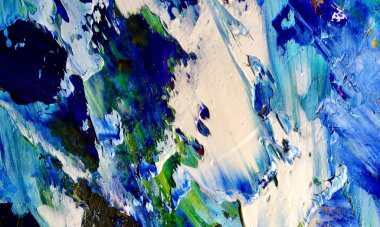 Renk dokusu. Tuvale elle çizilmiş yağlı boya resim. Soyut sanat geçmişi. Modern, çağdaş sanat. Renkli tuval. Duvar dekoru arkaplanı