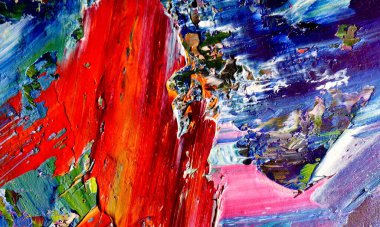 Tuval üzerinde soyut yağlı boya resim. arka plan duvar kağıdı. Modern motif görsel sanat. Moda el boyası. Duvar dekorasyonu ve duvar resimleri. Doku.