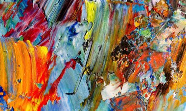 Tuval üzerinde soyut yağlı boya resim. arka plan duvar kağıdı. Modern motif görsel sanat. Moda el boyası. Duvar dekorasyonu ve duvar resimleri. Doku.