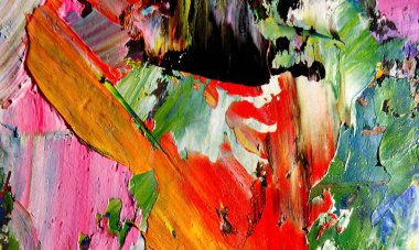 Tuval üzerinde soyut yağlı boya resim. arka plan duvar kağıdı. Modern motif görsel sanat. Moda el boyası. Duvar dekorasyonu ve duvar resimleri. Doku.