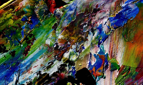 Абстрактний Олійний Живопис Полотні Фонові Шпалери Сучасне Мотивне Візуальне Мистецтво — стокове фото