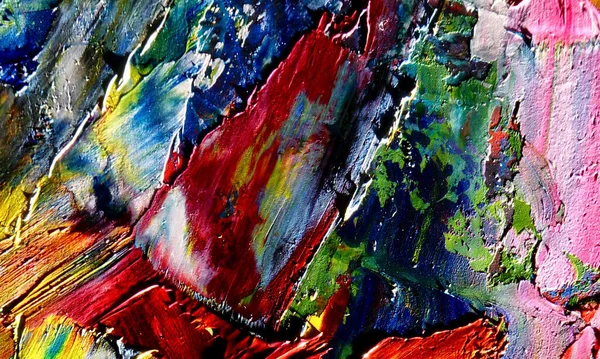 Texture Colore Pittura Olio Dipinta Mano Tela Sfondo Astratto Arte — Foto Stock