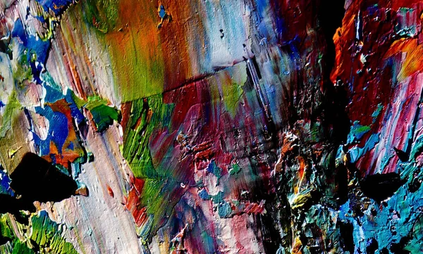 Texture Couleur Peinture Huile Dessinée Main Contexte Artistique Abstrait Art — Photo