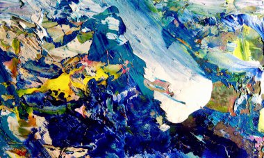 El çizimi. Soyut sanat arkaplanı. Renk dokusu. Modern, çağdaş sanat. Renkli tuval. Duvar dekoru arkaplanı