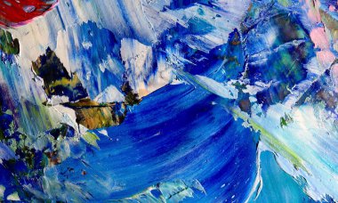 El çizimi. Soyut sanat arkaplanı. Renk dokusu. Modern, çağdaş sanat. Renkli tuval. Duvar dekoru arkaplanı