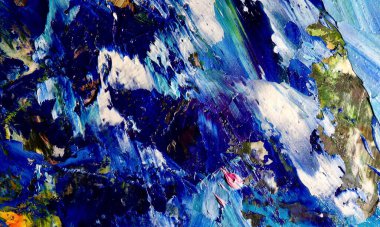 El çizimi. Soyut sanat arkaplanı. Renk dokusu. Modern, çağdaş sanat. Renkli tuval. Duvar dekoru arkaplanı