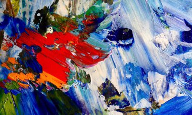 El çizimi. Soyut sanat arkaplanı. Renk dokusu. Modern, çağdaş sanat. Renkli tuval. Duvar dekoru arkaplanı