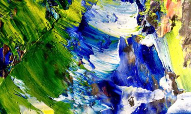 El çizimi. Soyut sanat arkaplanı. Renk dokusu. Modern, çağdaş sanat. Renkli tuval. Duvar dekoru arkaplanı