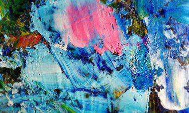 Tuval üzerinde soyut yağlı boya resim. arka plan duvar kağıdı. Modern motif görsel sanat. Moda el boyası. Duvar dekorasyonu ve duvar resimleri. Doku.