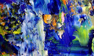 Tuval üzerinde soyut yağlı boya resim. arka plan duvar kağıdı. Modern motif görsel sanat. Moda el boyası. Duvar dekorasyonu ve duvar resimleri. Doku.