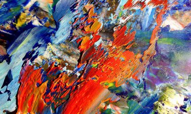 Tuval üzerinde soyut yağlı boya resim. arka plan duvar kağıdı. Modern motif görsel sanat. Moda el boyası. Duvar dekorasyonu ve duvar resimleri. Doku.