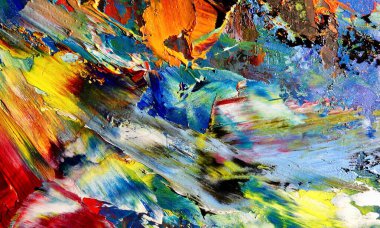 El çizimi. Soyut sanat arkaplanı. Renk dokusu. Modern, çağdaş sanat. Renkli tuval. Duvar dekoru arkaplanı