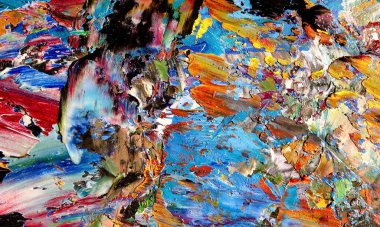 El çizimi. Soyut sanat arkaplanı. Renk dokusu. Modern, çağdaş sanat. Renkli tuval. Duvar dekoru arkaplanı