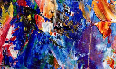 El çizimi. Soyut sanat arkaplanı. Renk dokusu. Modern, çağdaş sanat. Renkli tuval. Duvar dekoru arkaplanı