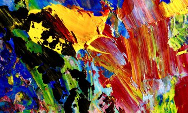 El çizimi. Soyut sanat arkaplanı. Renk dokusu. Modern, çağdaş sanat. Renkli tuval. Duvar dekoru arkaplanı