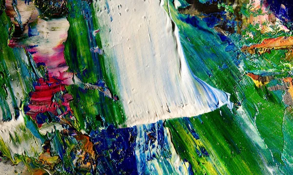 Tuval Üzerinde Soyut Yağlı Boya Resim Arka Plan Duvar Kağıdı — Stok fotoğraf