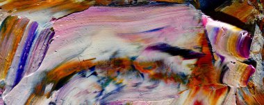 Renk dokusu. Tuvale elle çizilmiş yağlı boya resim. Soyut sanat geçmişi. Modern, çağdaş sanat. Renkli tuval. Duvar dekoru arkaplanı