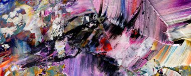 Renk dokusu. Tuvale elle çizilmiş yağlı boya resim. Soyut sanat geçmişi. Modern, çağdaş sanat. Renkli tuval. Duvar dekoru arkaplanı