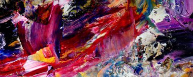 Renk dokusu. Tuvale elle çizilmiş yağlı boya resim. Soyut sanat geçmişi. Modern, çağdaş sanat. Renkli tuval. Duvar dekoru arkaplanı