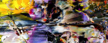 Tuval üzerinde soyut yağlı boya resim. arka plan duvar kağıdı. Modern motif görsel sanat. Moda el boyası. Duvar dekorasyonu ve duvar resimleri. Doku.