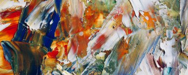 Renk dokusu. Tuvale elle çizilmiş yağlı boya resim. Soyut sanat geçmişi. Modern, çağdaş sanat. Renkli tuval. Duvar dekoru arkaplanı