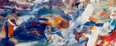 Renk dokusu. Tuvale elle çizilmiş yağlı boya resim. Soyut sanat geçmişi. Modern, çağdaş sanat. Renkli tuval. Duvar dekoru arkaplanı