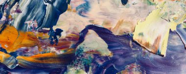 Renk dokusu. Tuvale elle çizilmiş yağlı boya resim. Soyut sanat geçmişi. Modern, çağdaş sanat. Renkli tuval. Duvar dekoru arkaplanı