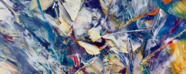 Renk dokusu. Tuvale elle çizilmiş yağlı boya resim. Soyut sanat geçmişi. Modern, çağdaş sanat. Renkli tuval. Duvar dekoru arkaplanı