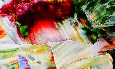 Renk dokusu. Tuvale elle çizilmiş yağlı boya resim. Soyut sanat geçmişi. Modern, çağdaş sanat. Renkli tuval. Duvar dekoru arkaplanı