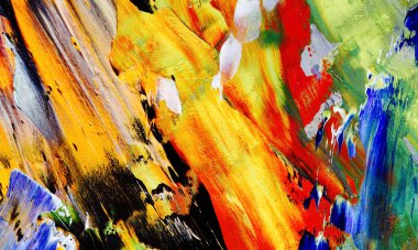 El çizimi. Soyut sanat arkaplanı. Renk dokusu. Modern, çağdaş sanat. Renkli tuval. Duvar dekoru arkaplanı