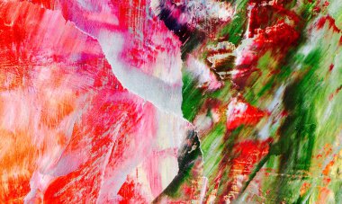 Renk dokusu. Tuvale elle çizilmiş yağlı boya resim. Soyut sanat geçmişi. Modern, çağdaş sanat. Renkli tuval. Duvar dekoru arkaplanı