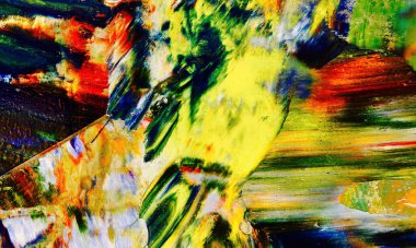 Renk dokusu. Tuvale elle çizilmiş yağlı boya resim. Soyut sanat geçmişi. Modern, çağdaş sanat. Renkli tuval. Duvar dekoru arkaplanı