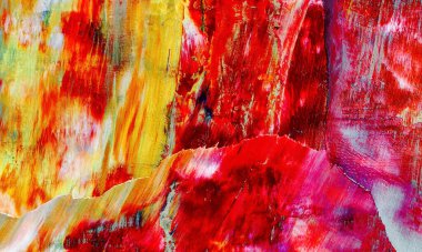 Renk dokusu. Tuvale elle çizilmiş yağlı boya resim. Soyut sanat geçmişi. Modern, çağdaş sanat. Renkli tuval. Duvar dekoru arkaplanı