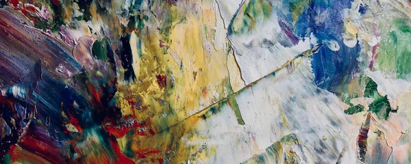 Renk dokusu. Tuvale elle çizilmiş yağlı boya resim. Soyut sanat geçmişi. Modern, çağdaş sanat. Renkli tuval. Duvar dekoru arkaplanı