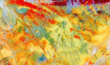Renk dokusu. Tuvale elle çizilmiş yağlı boya resim. Soyut sanat geçmişi. Modern, çağdaş sanat. Renkli tuval. Duvar dekoru arkaplanı