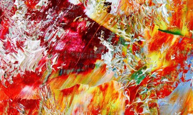 Renk dokusu. Tuvale elle çizilmiş yağlı boya resim. Soyut sanat geçmişi. Modern, çağdaş sanat. Renkli tuval. Duvar dekoru arkaplanı