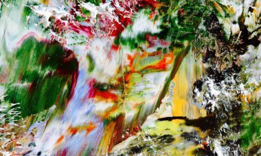 El çizimi. Soyut sanat arkaplanı. Renk dokusu. Modern, çağdaş sanat. Renkli tuval. Duvar dekoru arkaplanı