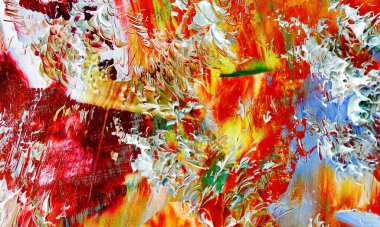 El çizimi. Soyut sanat arkaplanı. Renk dokusu. Modern, çağdaş sanat. Renkli tuval. Duvar dekoru arkaplanı