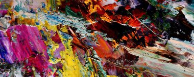 El çizimi. Soyut sanat arkaplanı. Renk dokusu. Modern, çağdaş sanat. Renkli tuval. Duvar dekoru arkaplanı