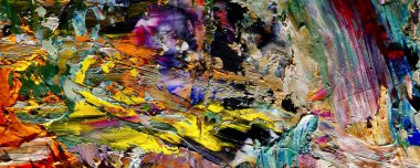 Tuval üzerinde soyut yağlı boya resim. arka plan duvar kağıdı. Modern motif görsel sanat. Moda el boyası. Duvar dekorasyonu ve duvar resimleri. Doku.