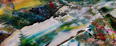 Renk dokusu. Tuvale elle çizilmiş yağlı boya resim. Soyut sanat geçmişi. Modern, çağdaş sanat. Renkli tuval. Duvar dekoru arkaplanı