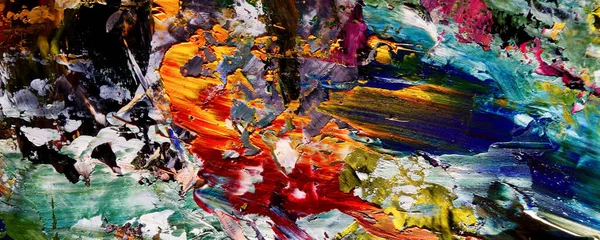 Абстрактная Картина Маслом Холсте Обои Фона Современный Мотив Визуального Искусства — стоковое фото