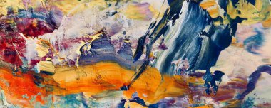 Renk dokusu. Tuvale elle çizilmiş yağlı boya resim. Soyut sanat geçmişi. Modern, çağdaş sanat. Renkli tuval. Duvar dekoru arkaplanı