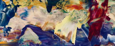 Renk dokusu. Tuvale elle çizilmiş yağlı boya resim. Soyut sanat geçmişi. Modern, çağdaş sanat. Renkli tuval. Duvar dekoru arkaplanı