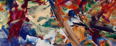 Renk dokusu. Tuvale elle çizilmiş yağlı boya resim. Soyut sanat geçmişi. Modern, çağdaş sanat. Renkli tuval. Duvar dekoru arkaplanı